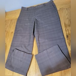 Nike Golf men's 34x30 brown plaid trousers pants